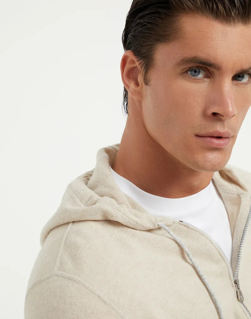 Brunello Cucinelli Cashmere Hooded Knit