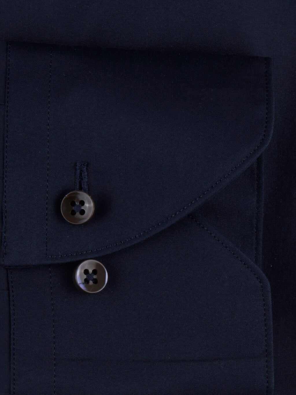 Stenstroms Poplin Shirt Stretch Navy