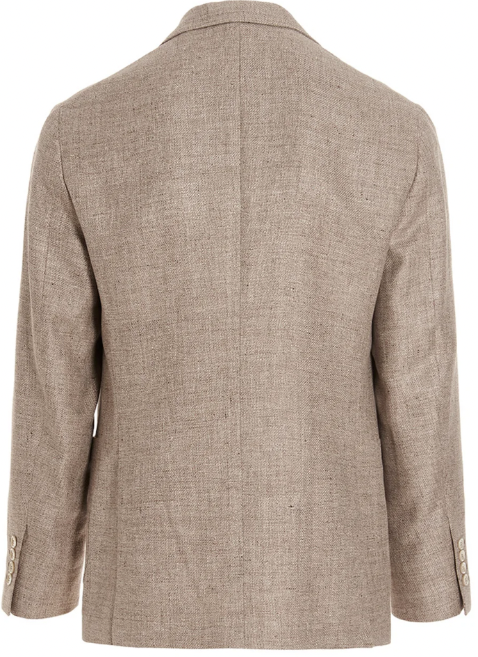 Brunello Cucinelli Single-breasted yak wool blazer