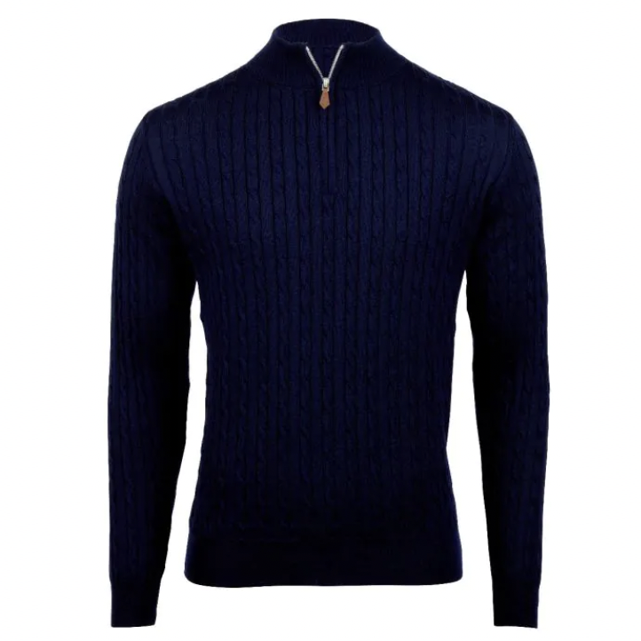 Stenstroms Cable-Knit Quarter-Zip