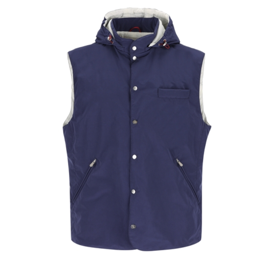 Brunello Cucinelli Detachable Hooded Padded Vest
