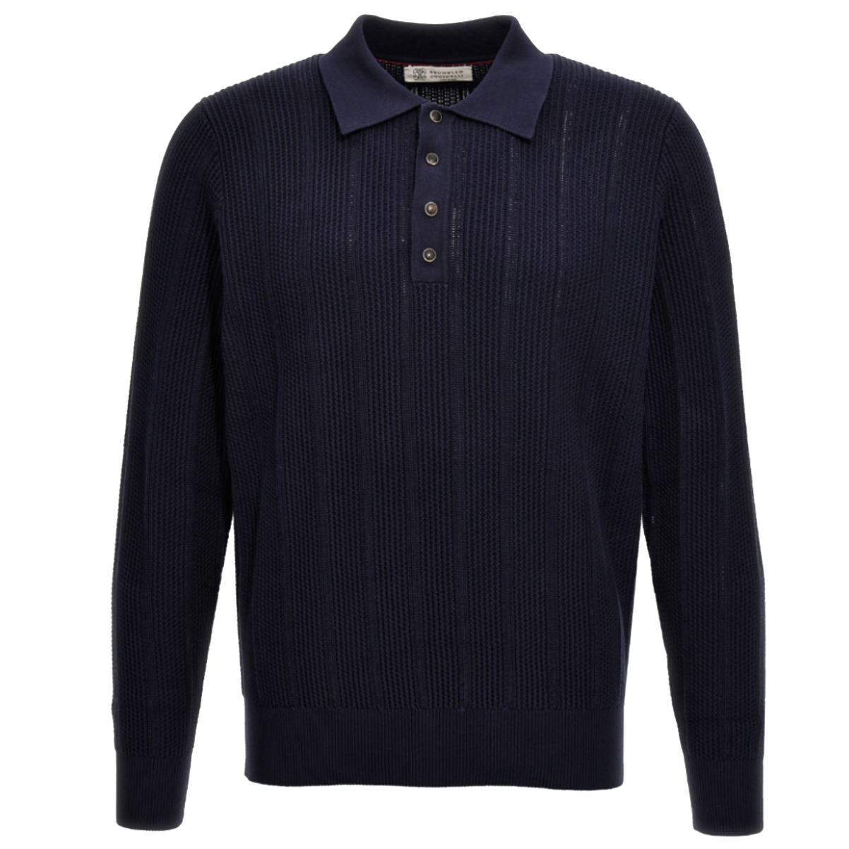 Brunello Cucinelli long-sleeve knit polo