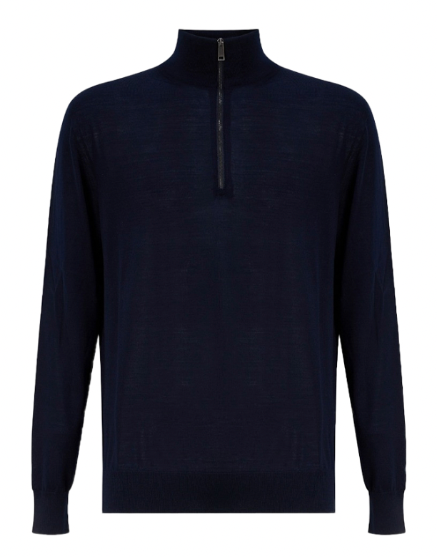 Zegna Zip-Up High Performance Sweater