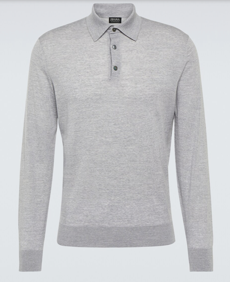 Zegna High Performance Polo Sweater