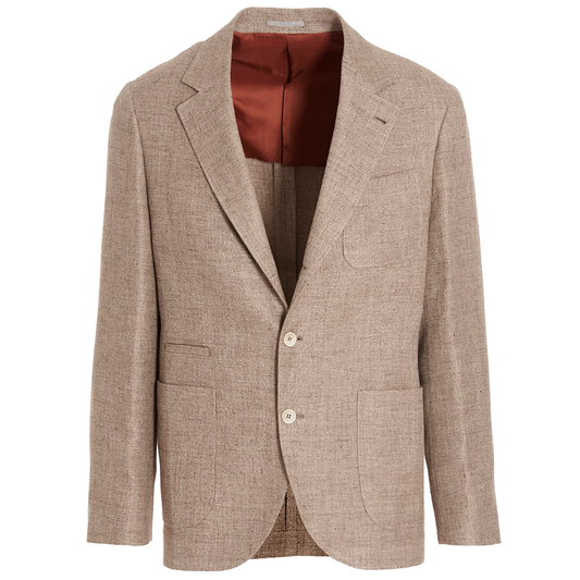 Brunello Cucinelli Single-breasted yak wool blazer