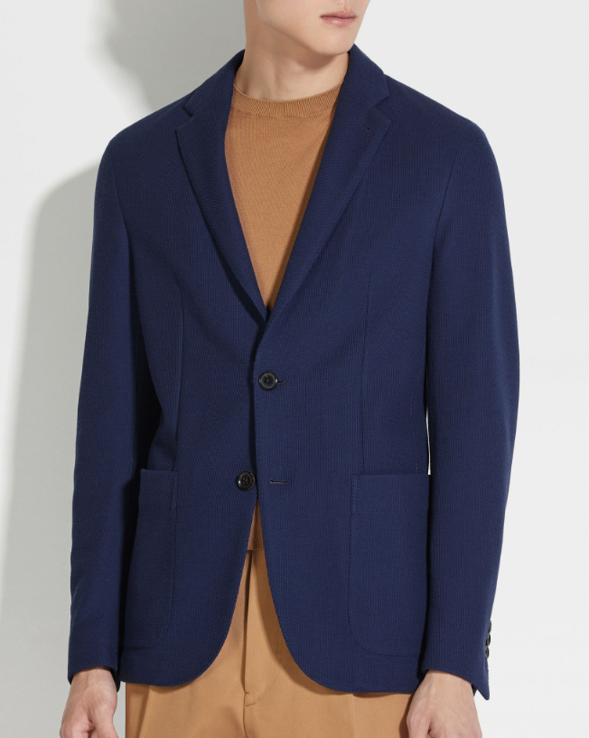 Zegna Utility High Performance Jersey Wool Jacket