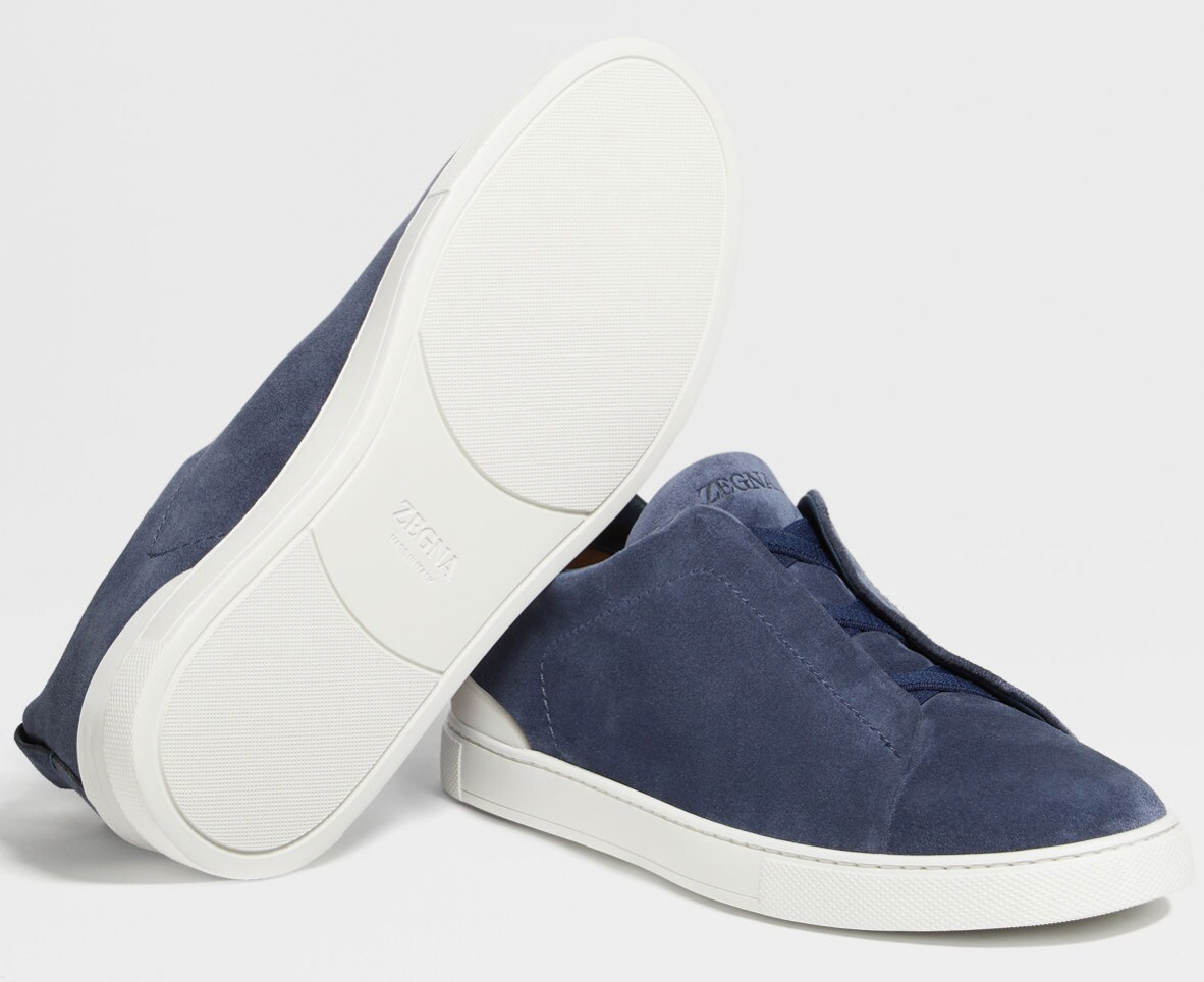 Zegna Triple Stitch Suede