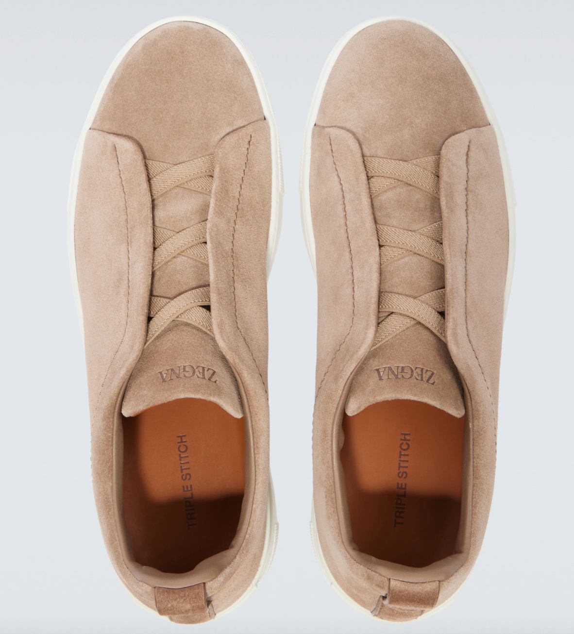 Zegna Triple Stitch Suede sneakers