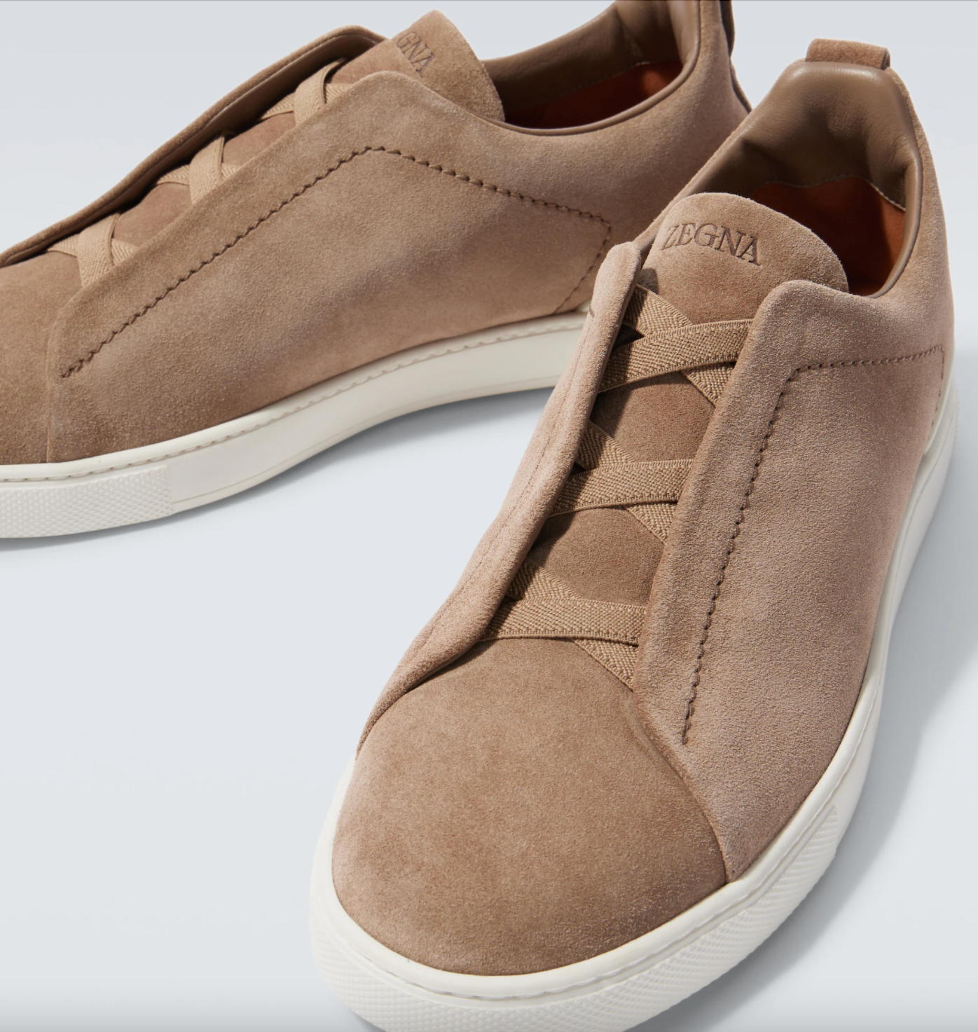 Zegna Triple Stitch Suede sneakers