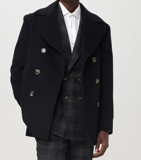 Brunello Cucinelli Wool Double-Breasted Coat
