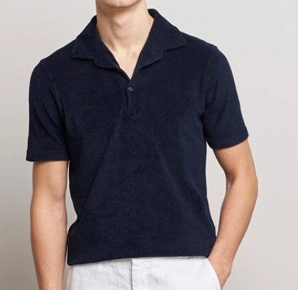 Gran Sasso Sponge Camp Collar Shirt