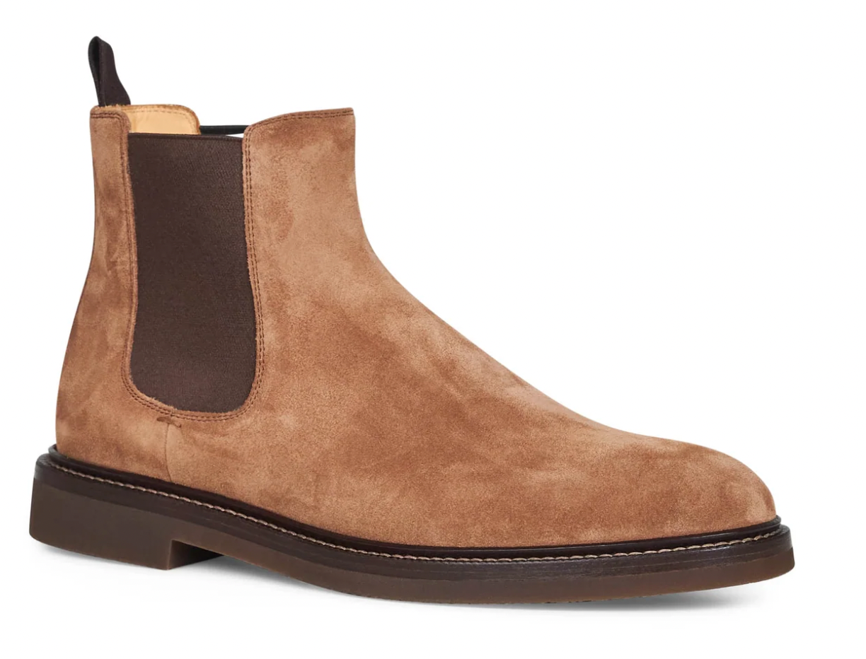 Brunello Cucinelli Suede Chelsea Boots