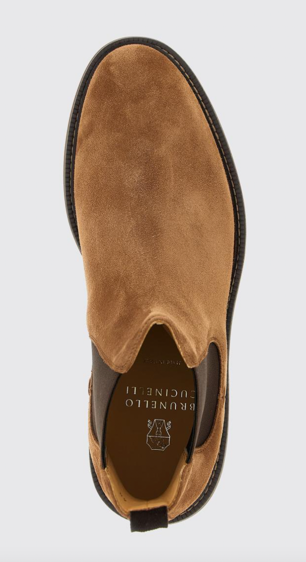 Brunello Cucinelli Suede Chelsea Boots