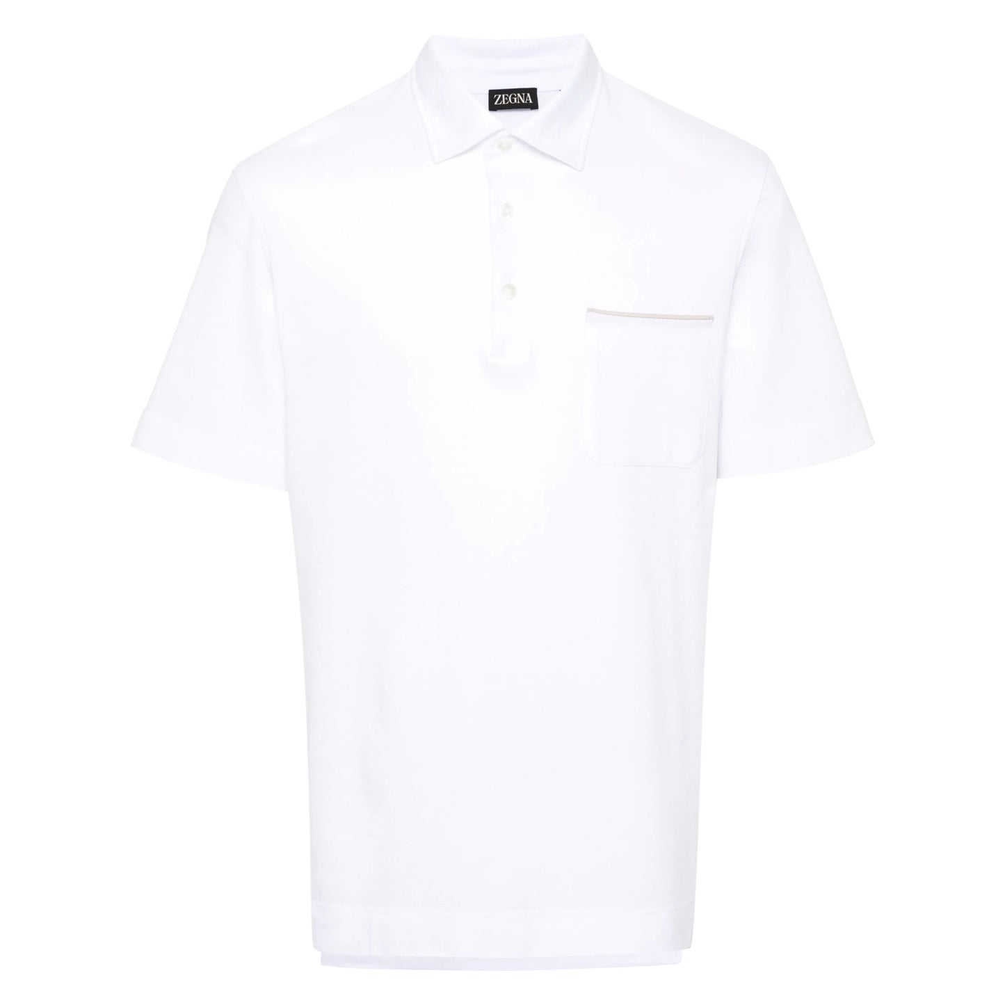Zegna short sleeve polo t-shirt - White