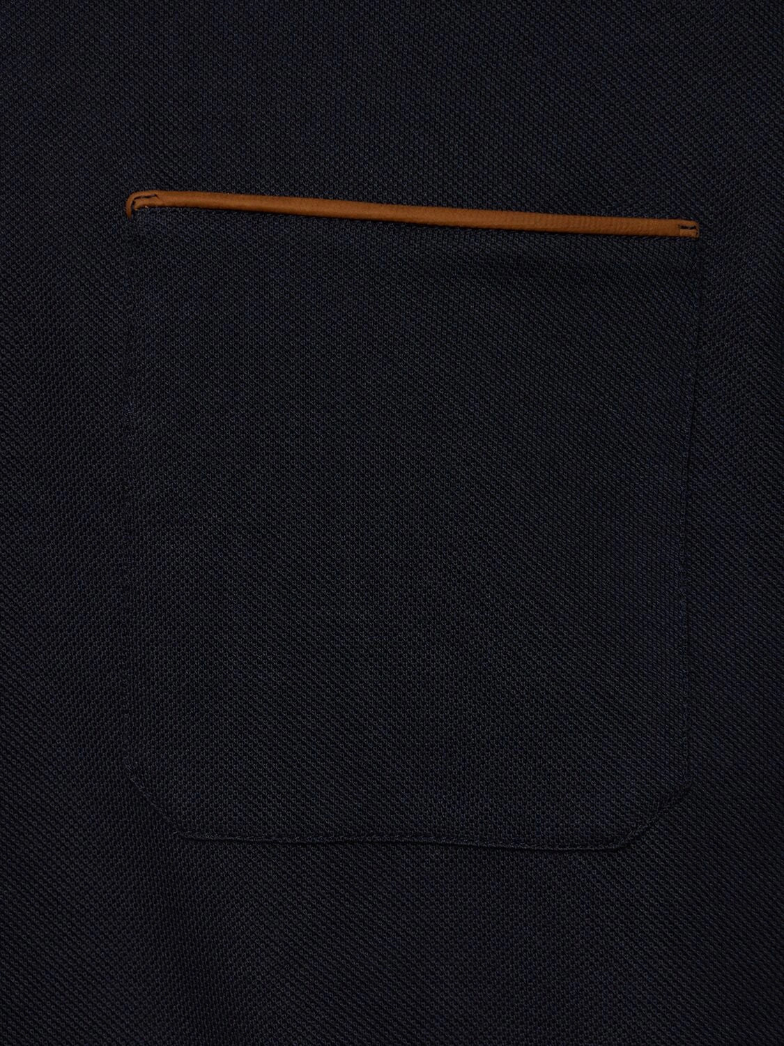 Zegna short sleeve polo t-shirt - Navy Blue