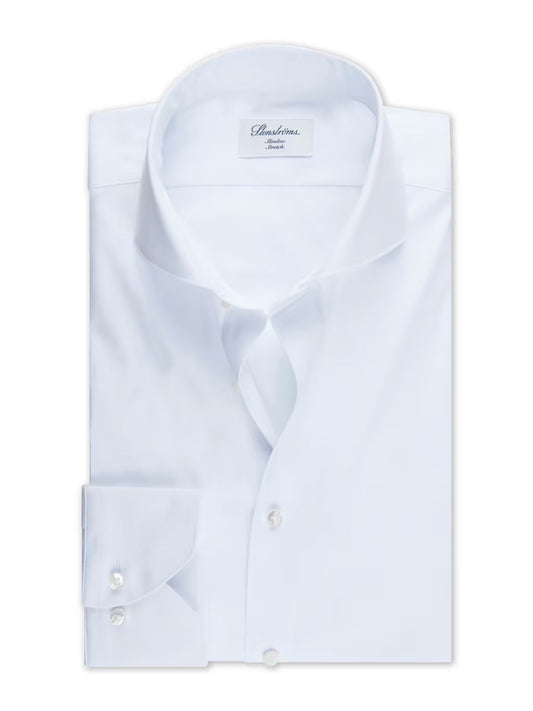 Stenstroms Poplin Shirt Stretch White