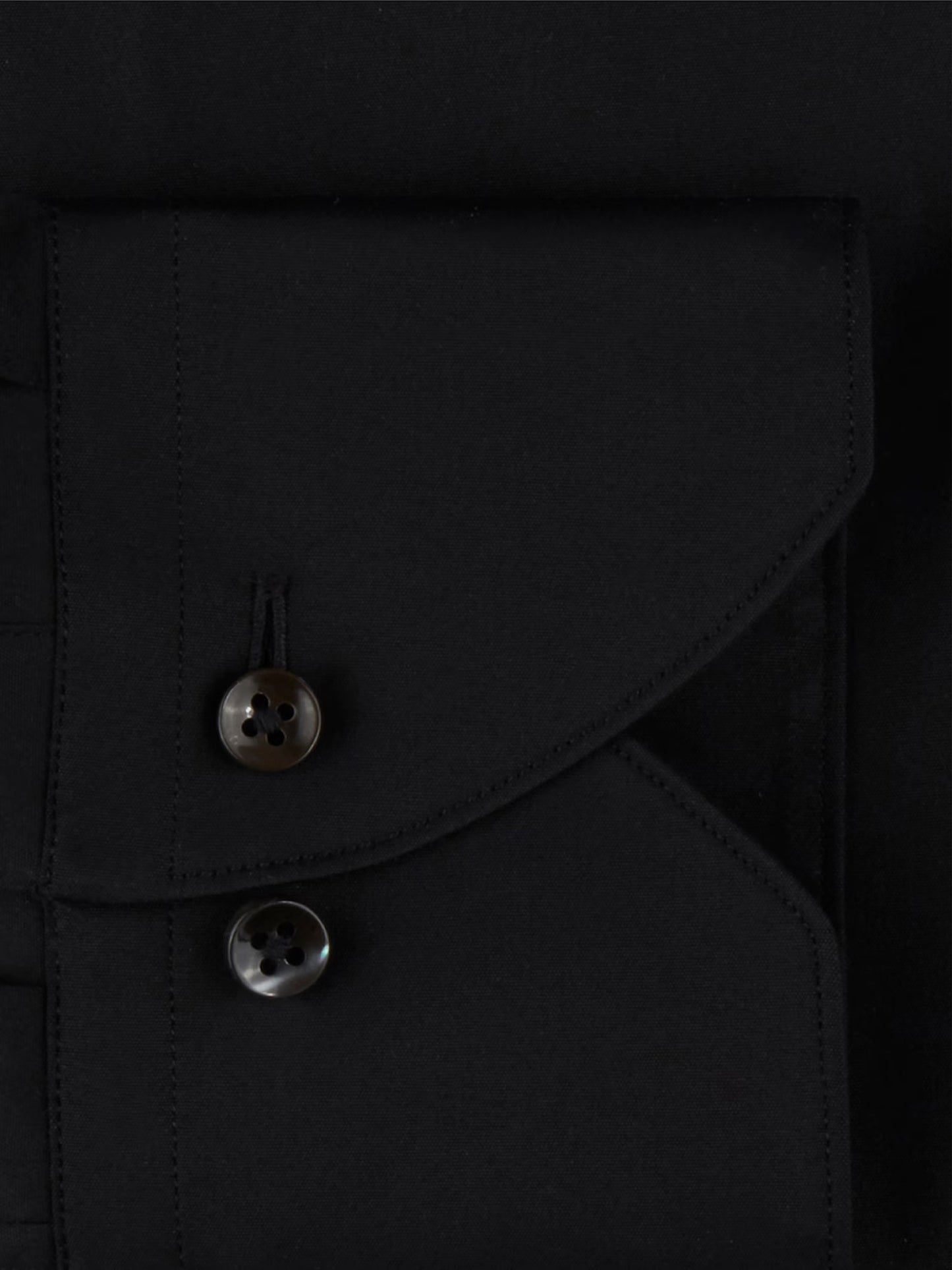 Stenstroms Poplin Shirt Stretch Black