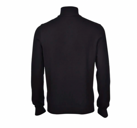 Gran Sasso Mock Zip Cashmere/Black