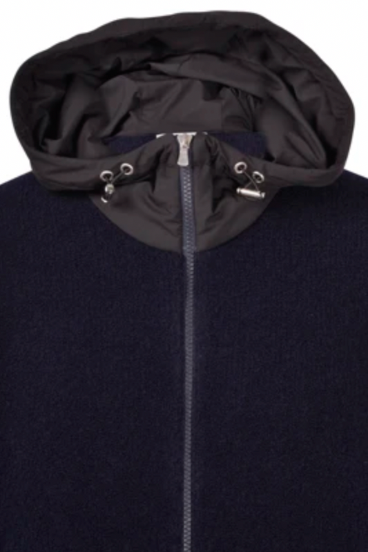 Gran Sasso Eco Padding Hooded Boucle full Zip