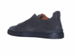 Zegna navy suede triple stitch sneaker