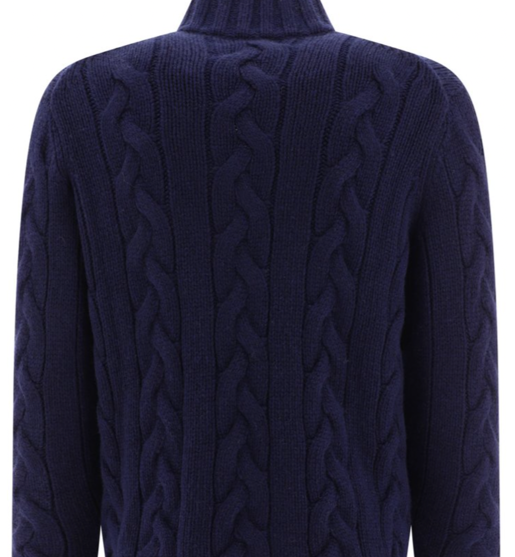Brunello Cucinelli Cable Knit Zip-Up Cardigan
