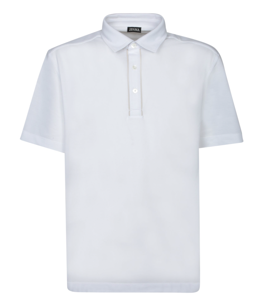 Zegna Cotton Pique Polo Shirt