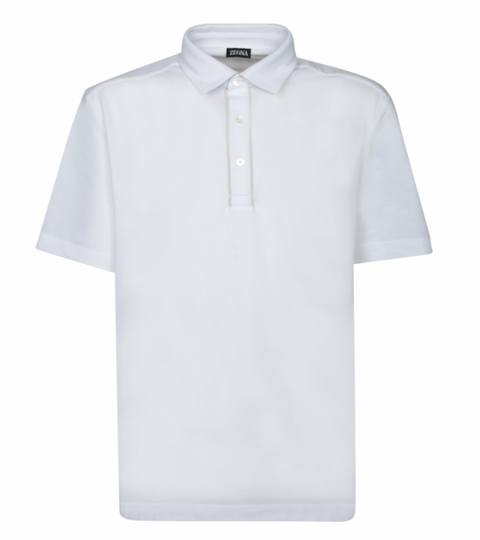 Zegna Cotton Pique Polo Shirt