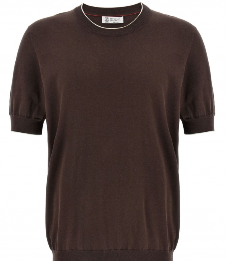 Brunello Cucunelli Cotton Knitted T-Shirt