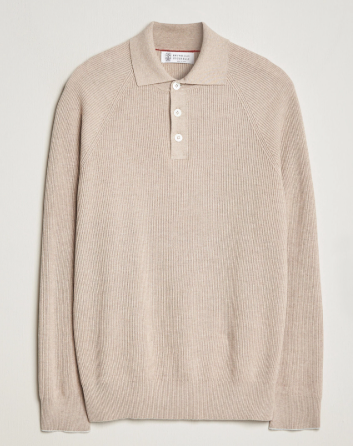 Brunello Cucinelli Long Sleeve Polo