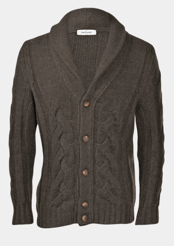 Gran Sasso Shawl Collar Cardigan