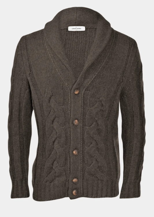 Gran Sasso Shawl Collar Cardigan
