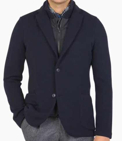 Gran Sasso Wool Knitted Rain Jacket