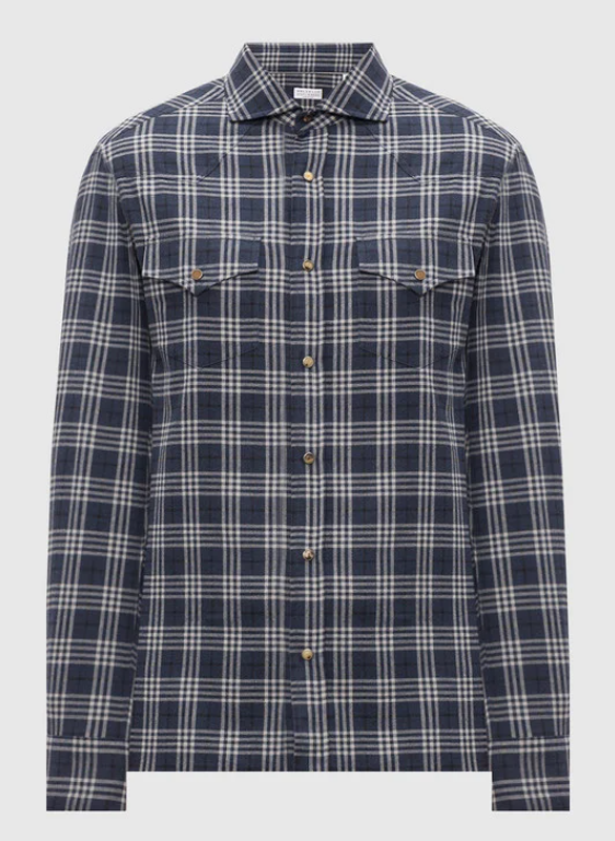 Brunello Cucinelli checkered Shirt