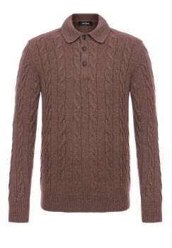 Gran Sasso Cable-Knit Polo