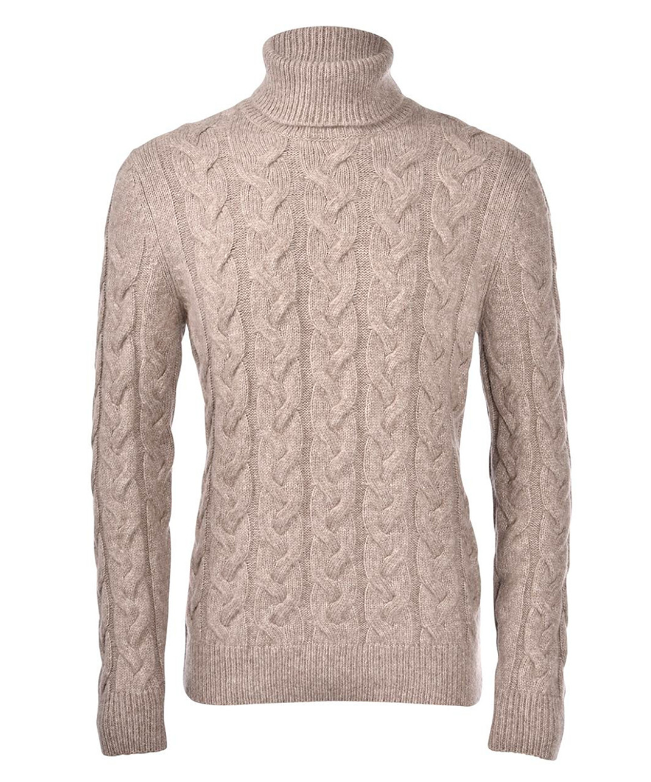 Gran Sasso Cable-Knit Turtleneck