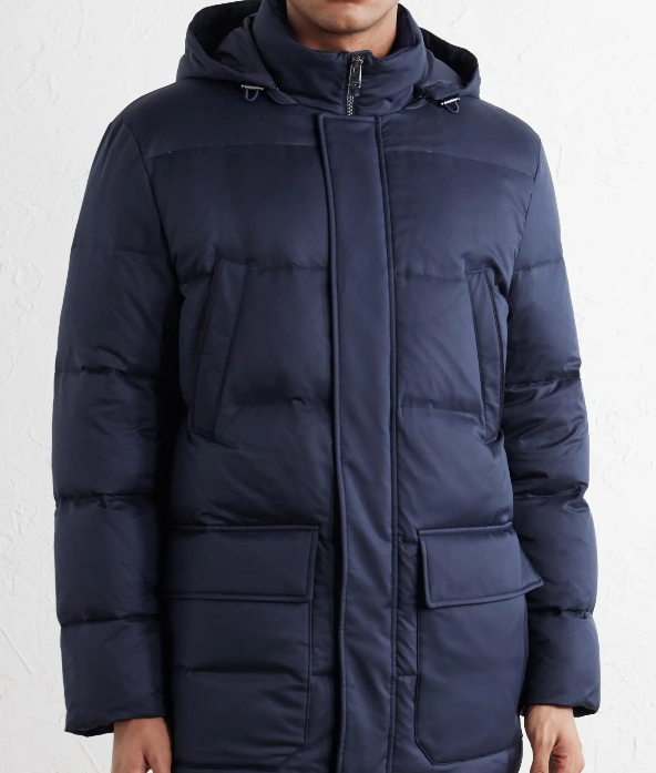 Canali Hooded down Jacket