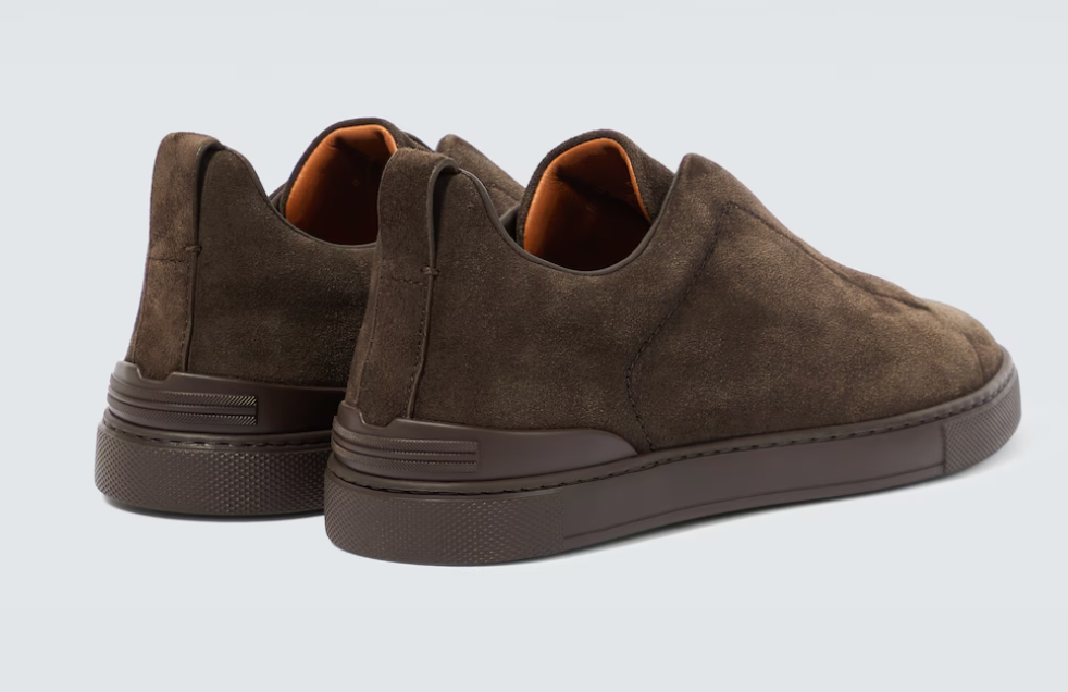 Zenga Triple Stitch Suede Sneaker