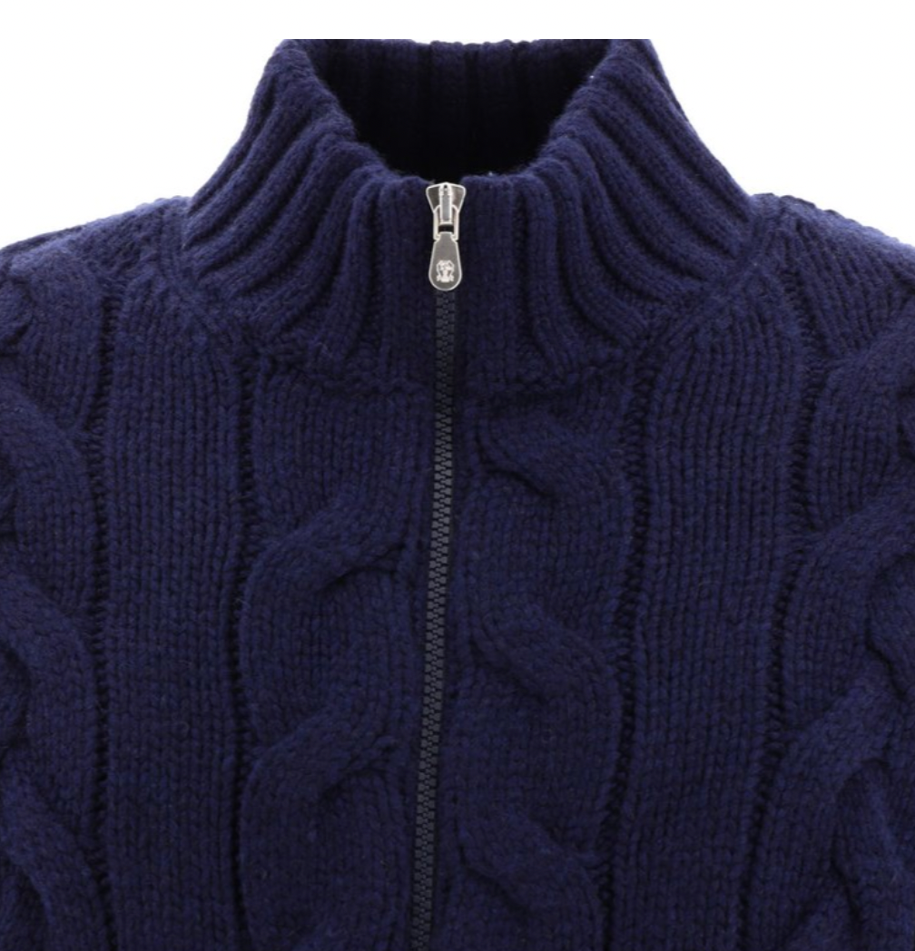 Brunello Cucinelli Cable Knit Zip-Up Cardigan