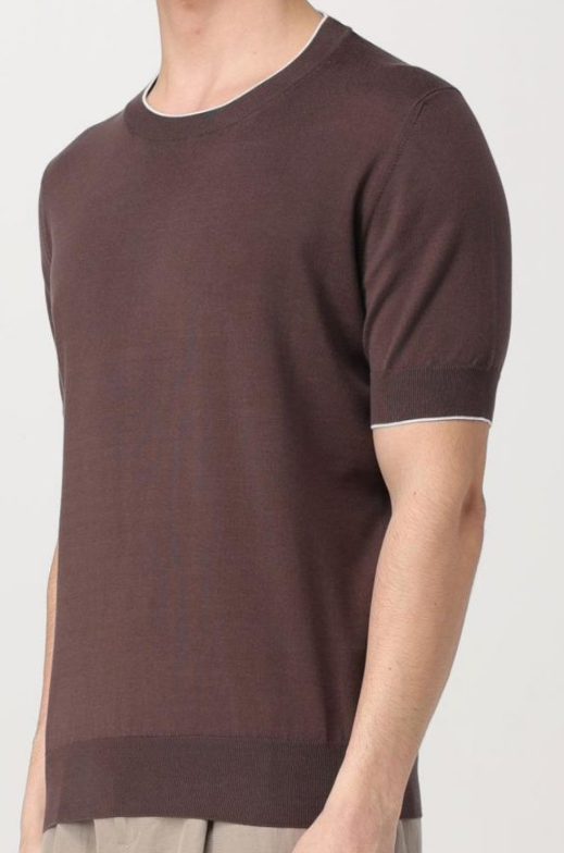 Brunello Cucunelli Cotton Knitted T-Shirt