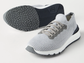 Brunello Cucinelli Cotton Knit and calfskin Runners
