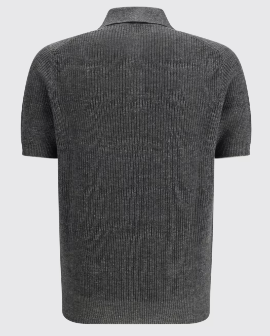 Brunello Cucinelli Cotton Knit Polo Shirt