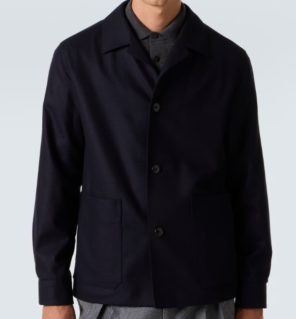 Zegna Alpe Shirt-Collar Jacket