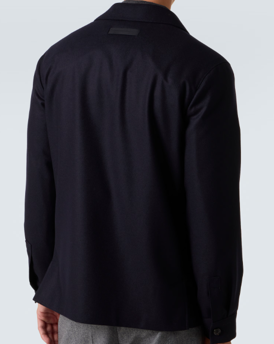 Zegna Alpe Shirt-Collar Jacket