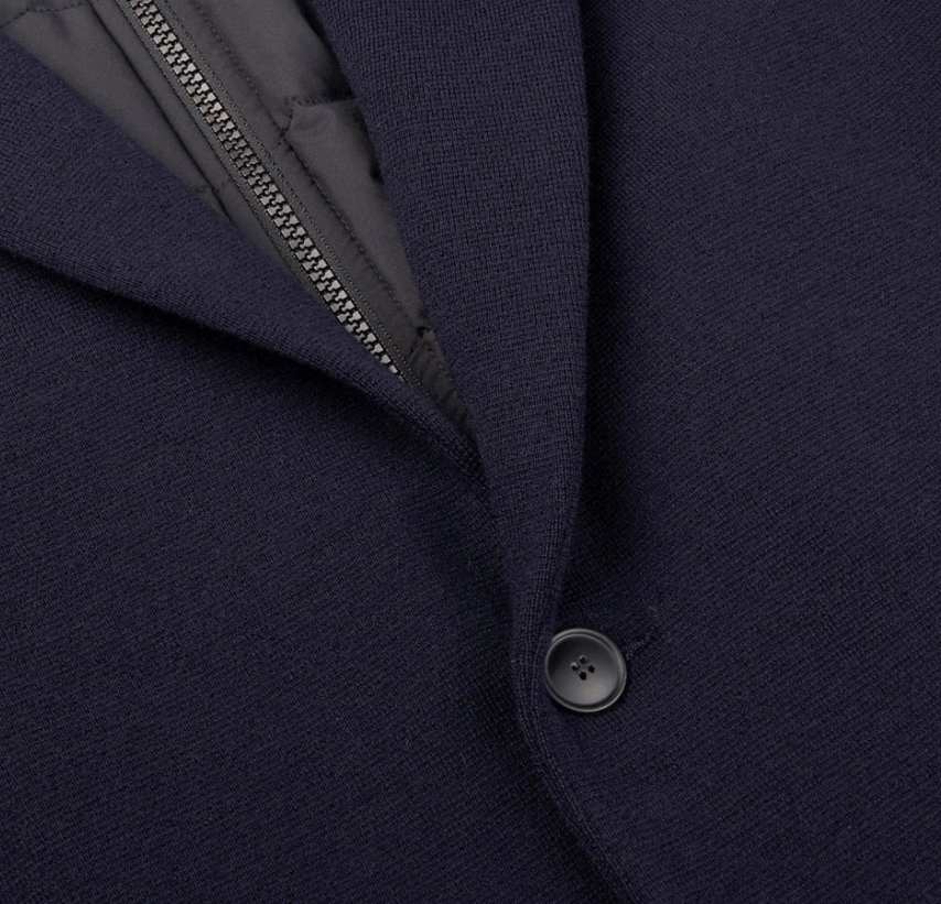 Gran Sasso Wool Knitted Rain Jacket