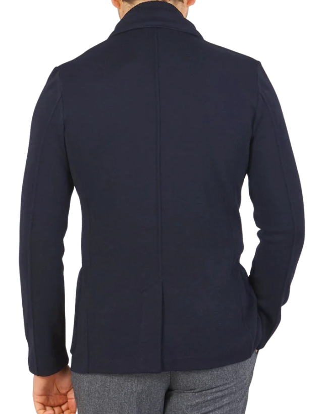 Gran Sasso Wool Knitted Rain Jacket