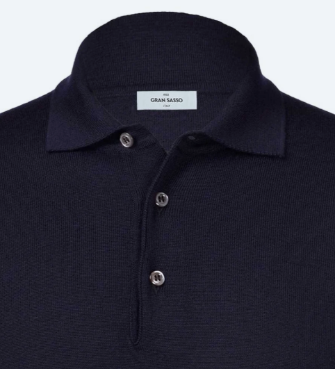 Gran Sasso Knitted Polo Shirt