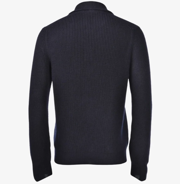Gran Sasso Open Collar Polo Jumper