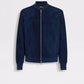 Zegna Suede Bomber Blue