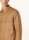 Zegna Linen overshirt Camel