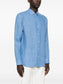 Zegna Linen Long Sleeved Shirt Blue